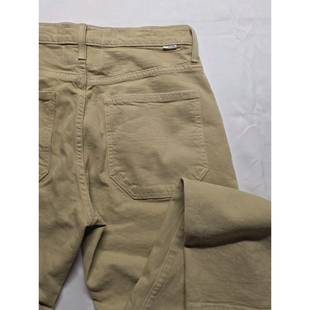 Mother The Ditcher Utility Flood Jeans Womens 27 Straight Fit Denim Khaki - Picture 9 of 10